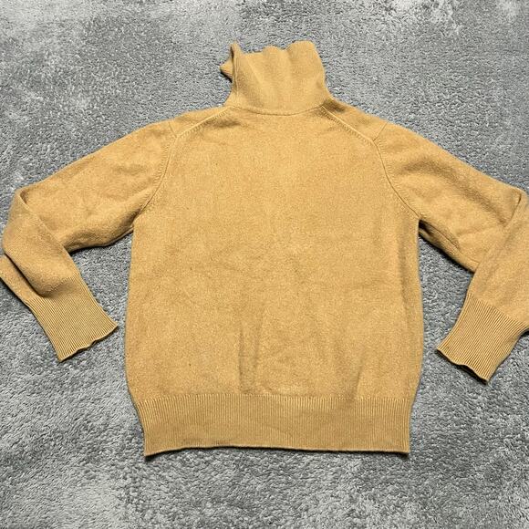 Royal Castle Sweater Womens 42 Large ? Tan Cashmere Turtleneck - Picture 1 of 7